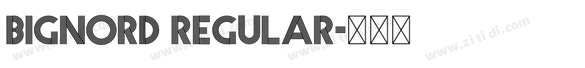 Bignord Regular字体转换 Bignord Regular字体转换